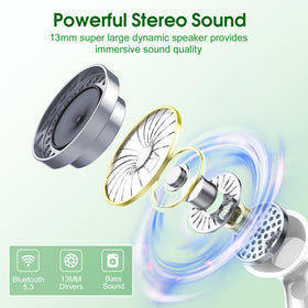 Csasan earbuds offer up to 40 hours of playback on a full charge.