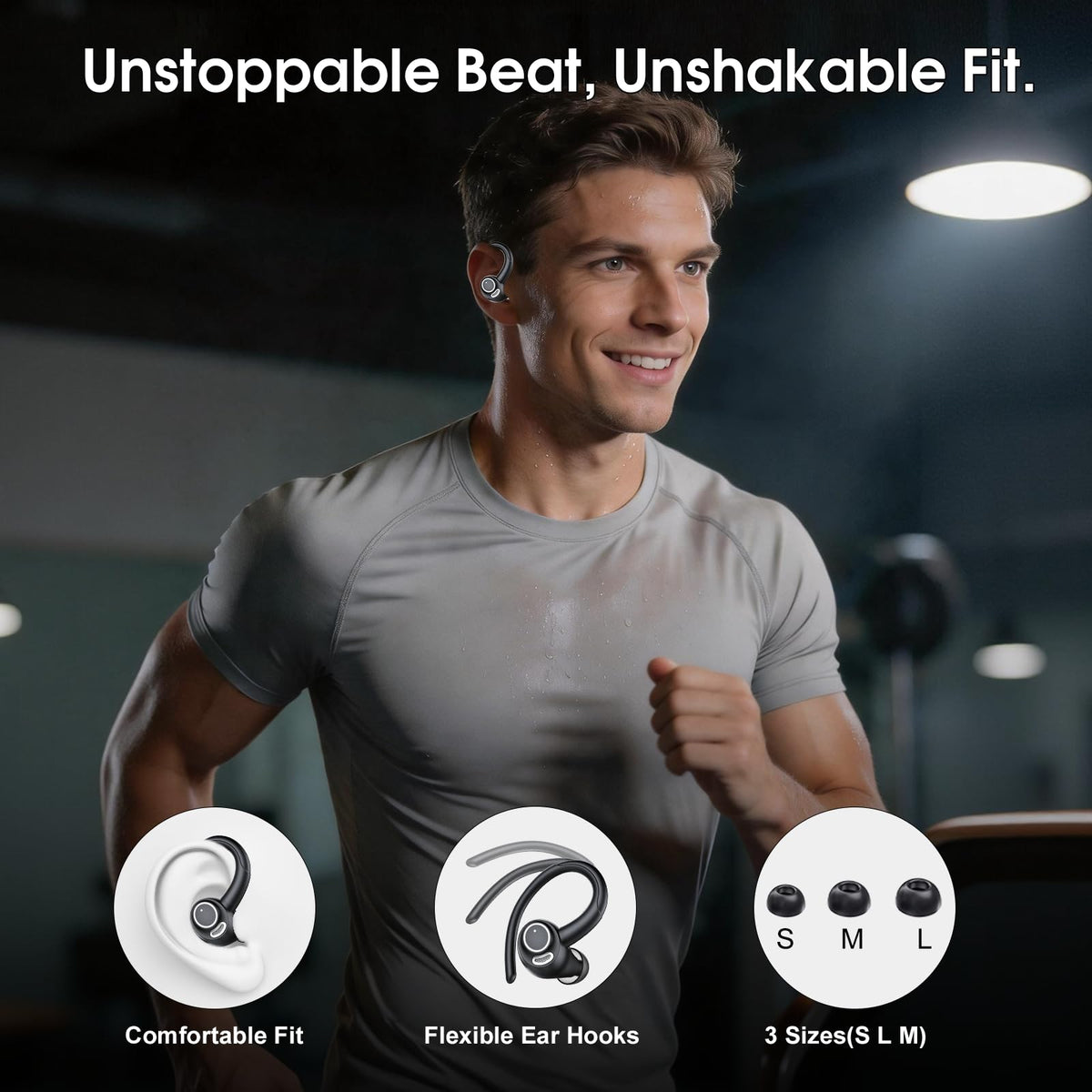 Csasan earbuds with Bluetooth 5.3 auto-pairing for seamless device switching.