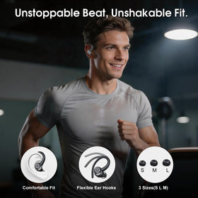 Csasan earbuds with Bluetooth 5.3 auto-pairing for seamless device switching.