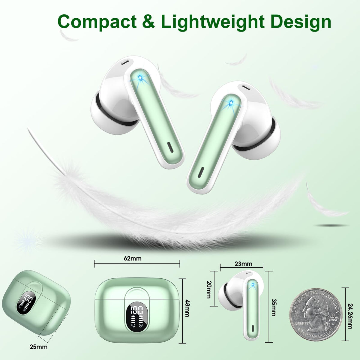 Csasan immersive sound with a 13mm diaphragm for rich detail.