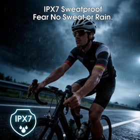 Csasan earbuds IPX7 protection withstands sweat and rain during workouts.