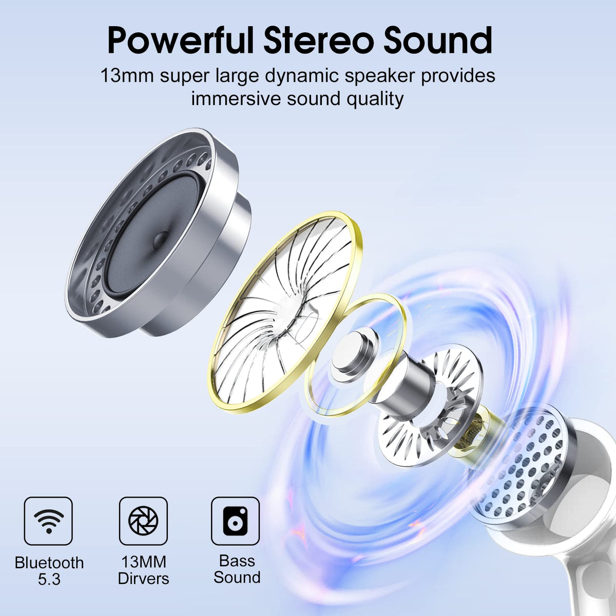 Csasan J90 Pro earbuds shown with up to 40 hours total playtime.