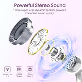 Csasan J90 Pro earbuds with touch controls for music and calls during workouts.
