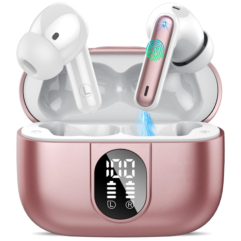 Csasan wireless earbuds charging case with LED indicators for easy battery tracking
