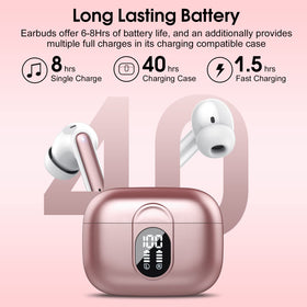 Csasan wireless earbuds ENC mics reduce background noise for clearer calls