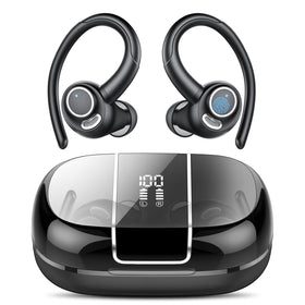 Csasan wireless earbuds with secure-fit design, ideal for high-intensity workouts.