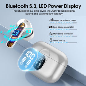 Csasan wireless earbuds with touch controls and ergonomic ear tips