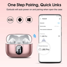 Csasan wireless earbuds touch controls for easy playback and calls