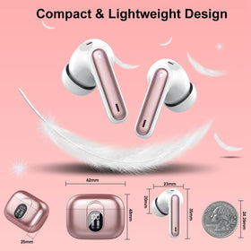 Csasan wireless earbuds compatible with most Bluetooth devices for flexible use
