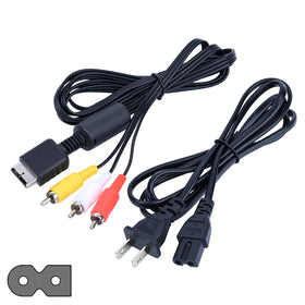 CSTESVN power cord for PS2 Fat provides a reliable 5 ft reach for easy setup