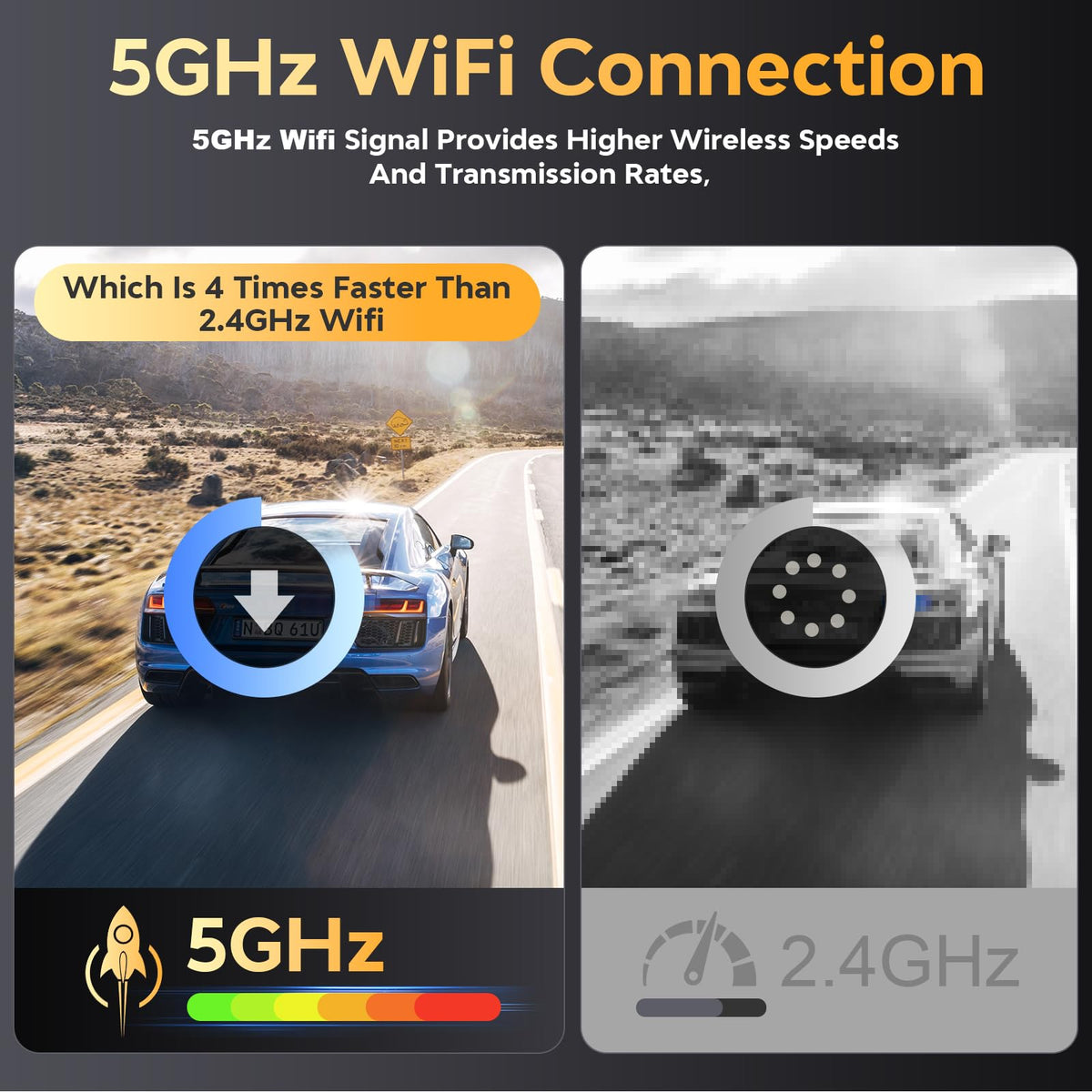 Csyibeielec installed in car windshield demonstrating compact, tidy fit