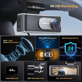 Csyibeielec rear camera mounted for rear coverage and improved safety