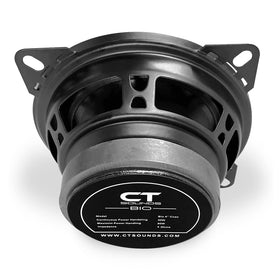 CT Sounds silk-dome tweeter detail visible in center, clearer high frequencies benefit