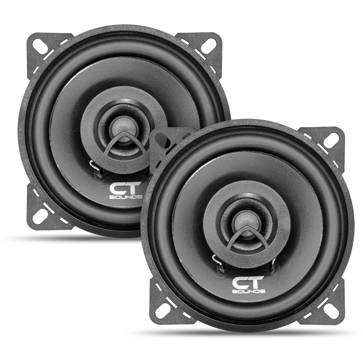 CT Sounds close-up of polypropylene woofer cone texture, durable controlled bass