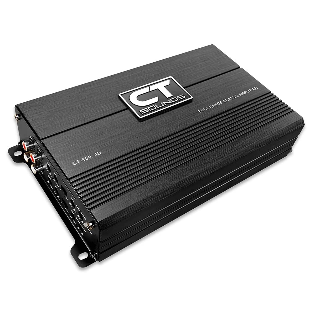 CT Sounds CT-150.4D front view shows compact amp for clearer car audio
