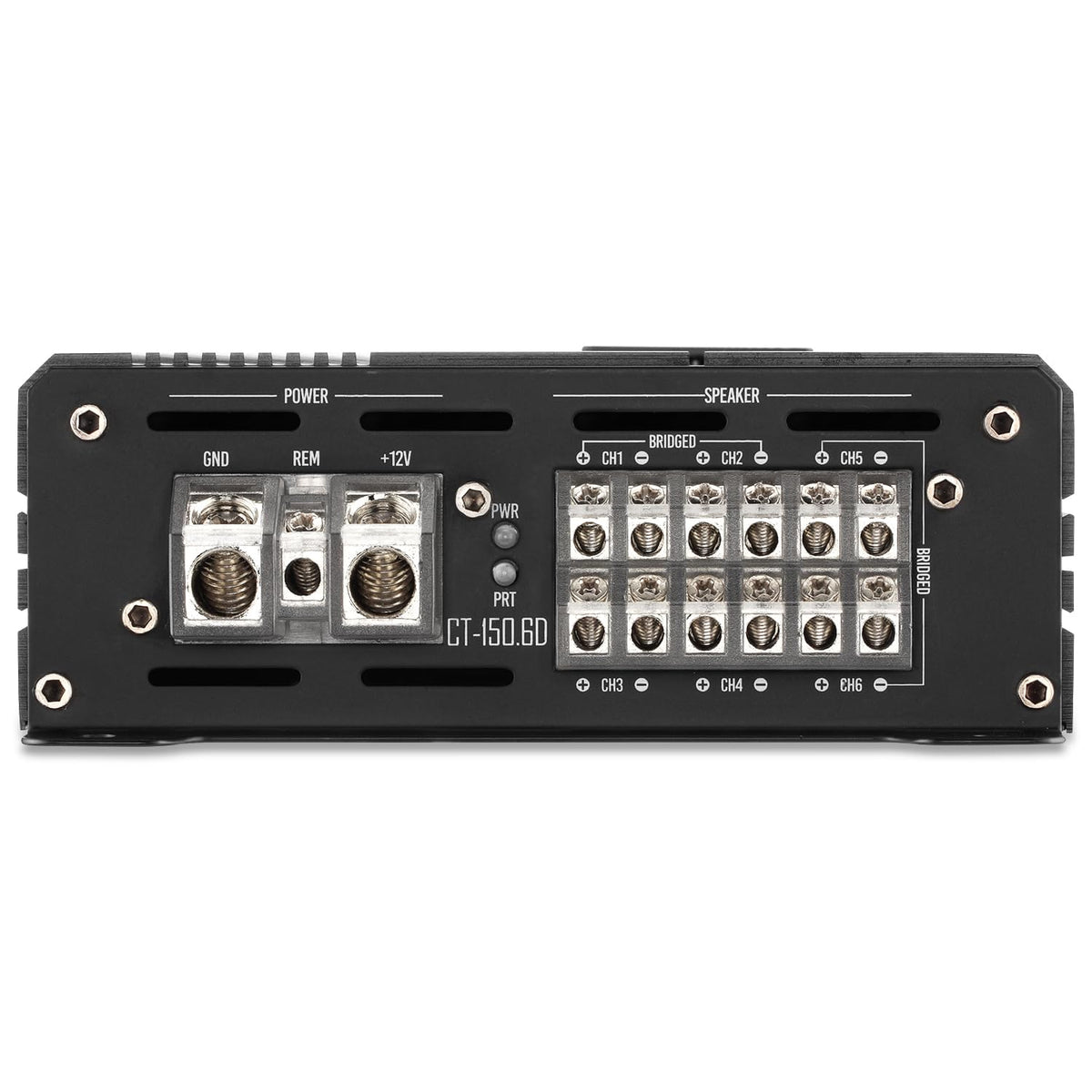CT Sounds CT-150.6D bridged wiring demonstrates 520W bridged power for subwoofers.