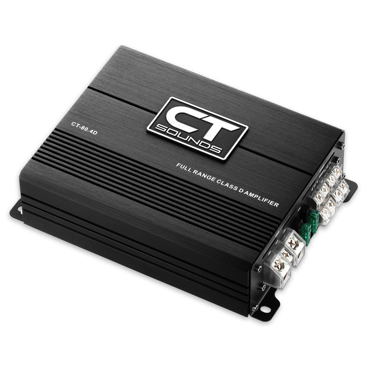 CT Sounds CT-80.4D back connections simplify wiring and clean install
