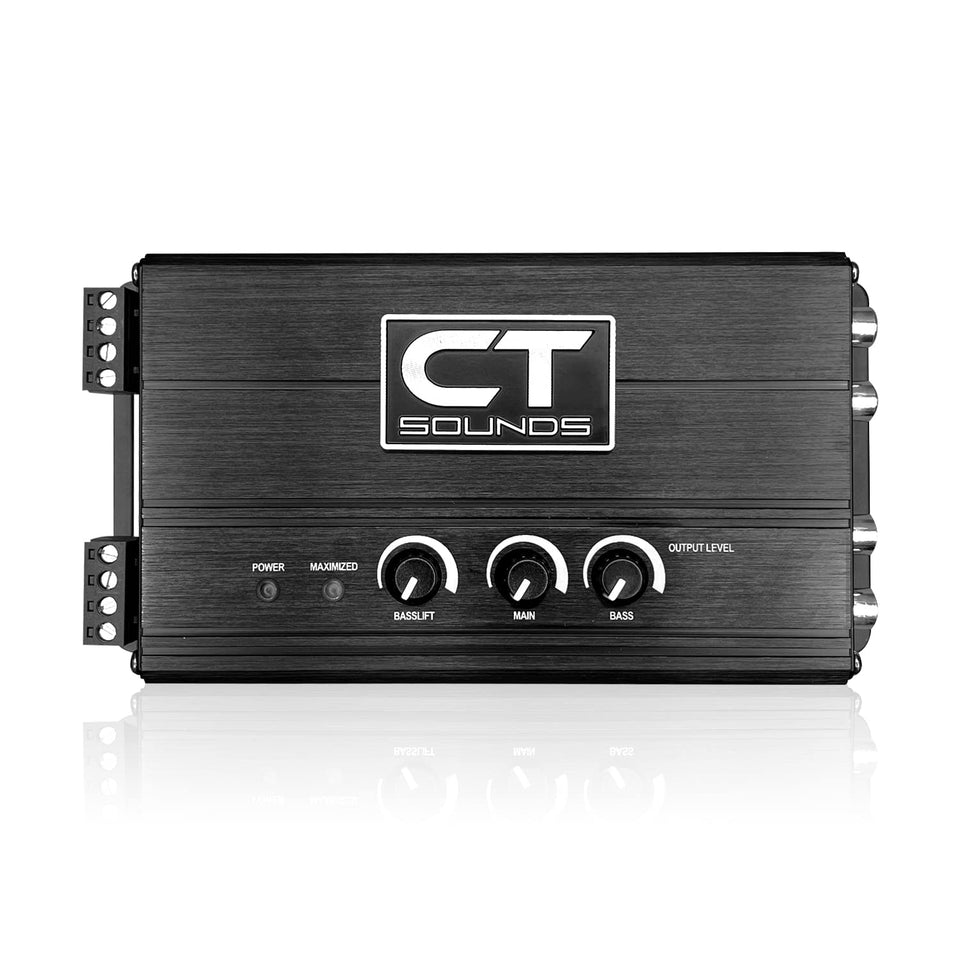 CT Sounds CT-LC2 front panel showing RCA outputs and connections, ensuring clean signal routing