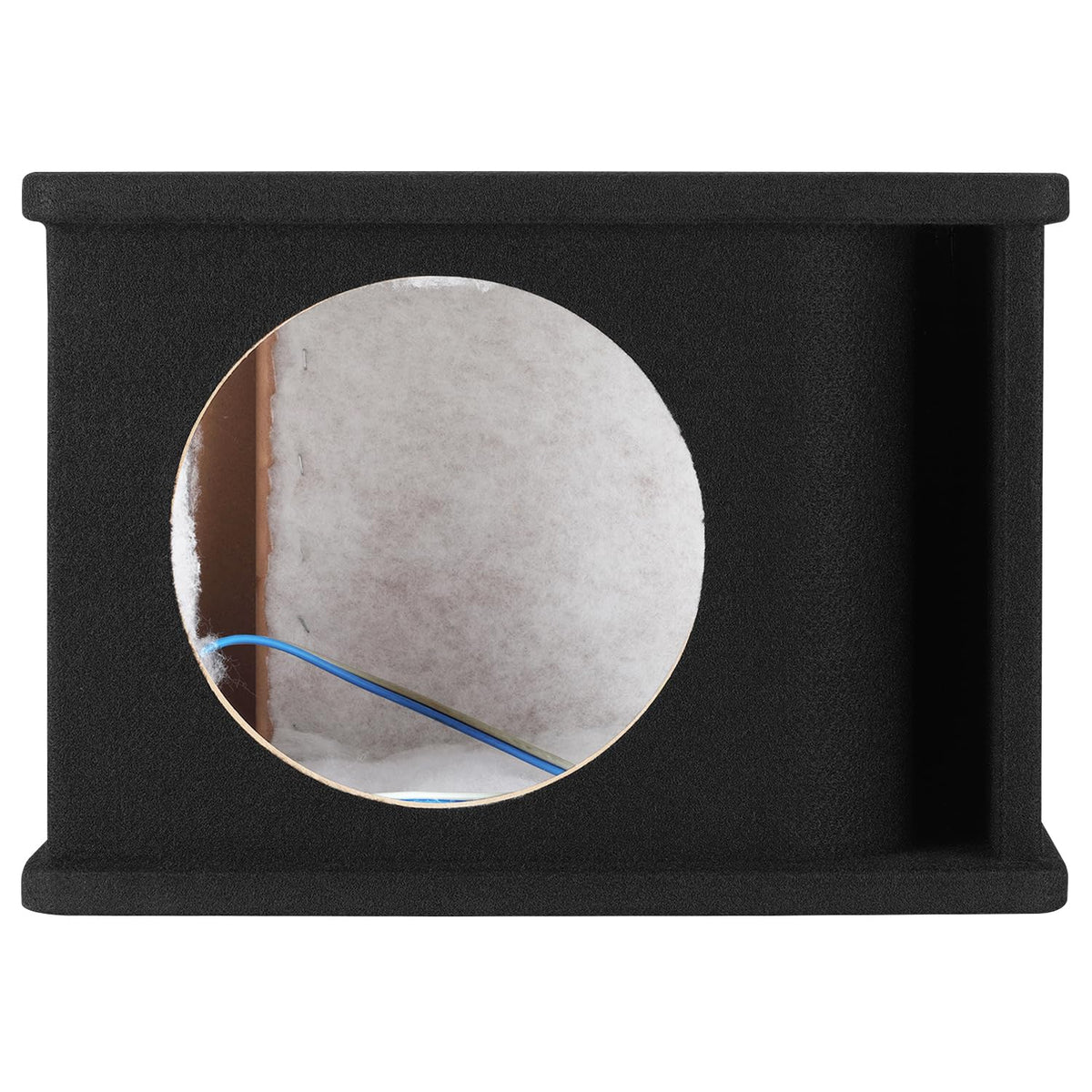 CT Sounds CT1X10 box side view shows sturdy 3/4 inch MDF construction for durable bass.