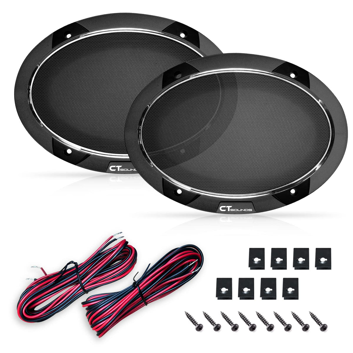 CT Sounds Meso 5x7 in car install showing easy mounting in vehicle