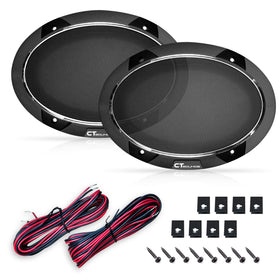 CT Sounds Meso 5x7 in car install showing easy mounting in vehicle