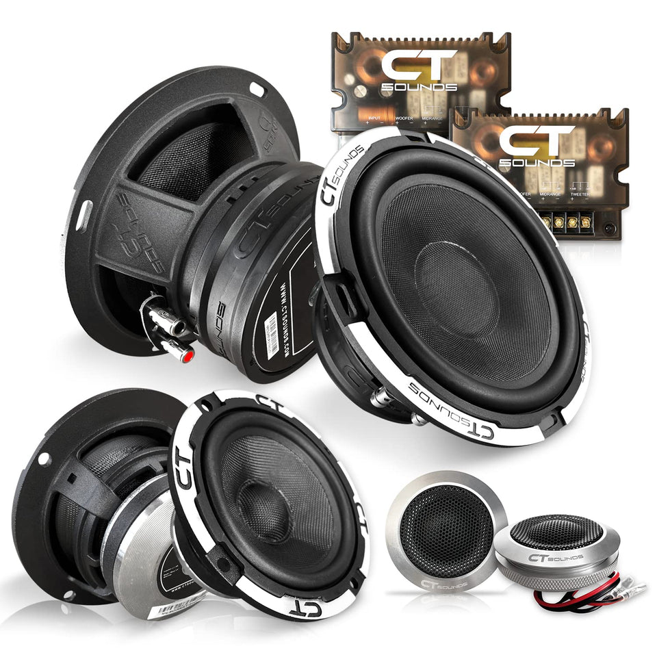 CT Sounds Meso 6.5-inch front speaker delivering clear, powerful car audio.