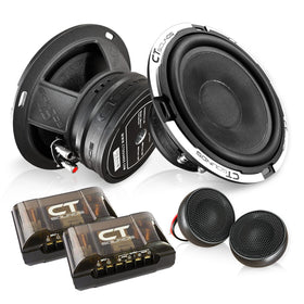 CT Sounds Meso 6.5-inch midrange woofers delivering tight, controlled bass.