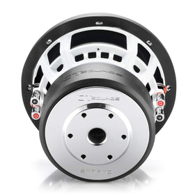 CT Sounds Strato-8-D4 bottom plate chrome closeup indicates premium cooling and stability