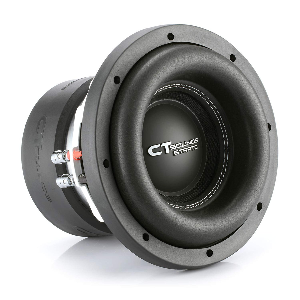 CT Sounds Strato-8-D4 front view showing compact, high-power bass potential for daily driving