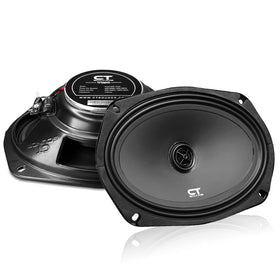CT Sounds Tropo 6x9 front view shows two-way design for clearer sound