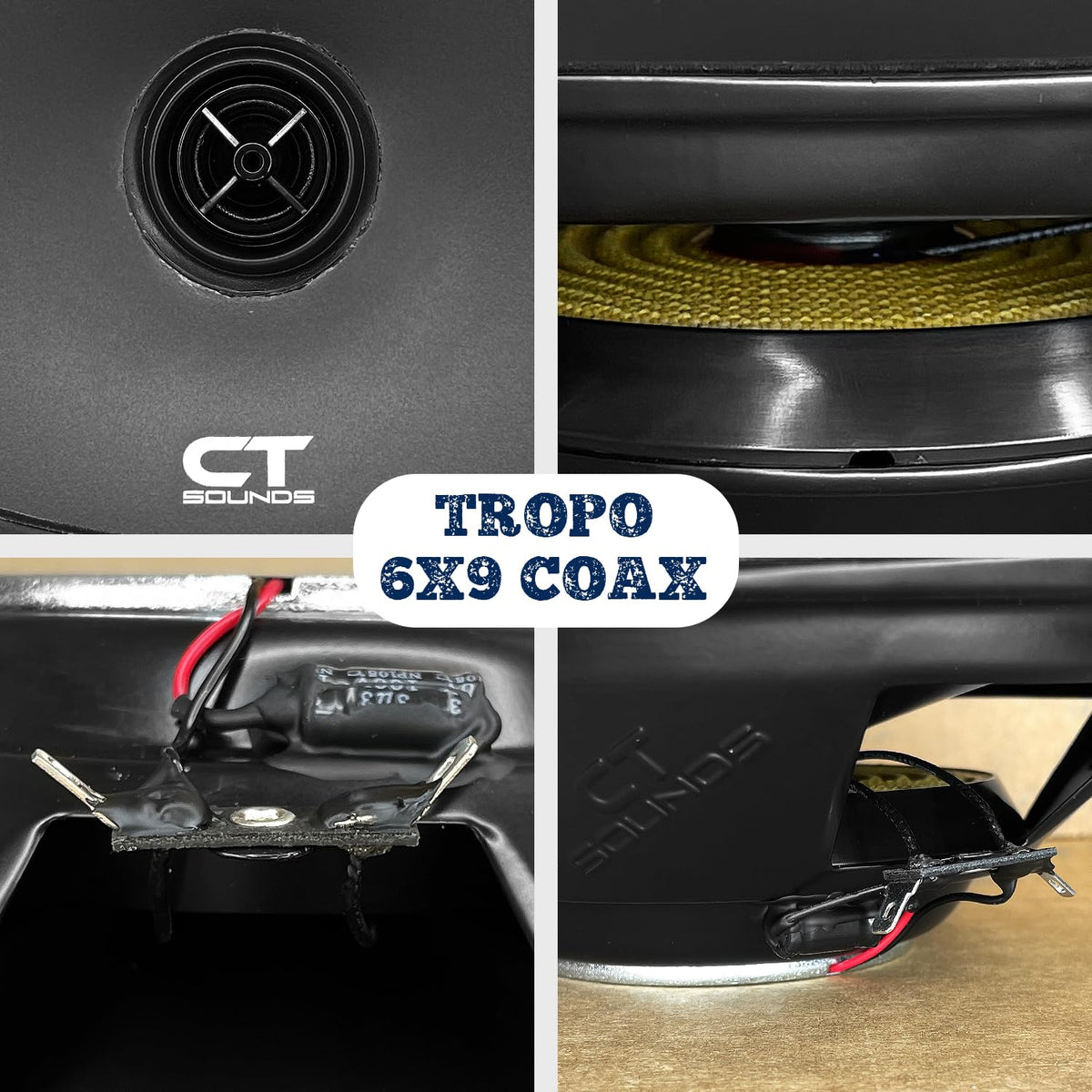 CT Sounds Tropo 6x9 set includes simple wiring for plug-and-play amplifier setup