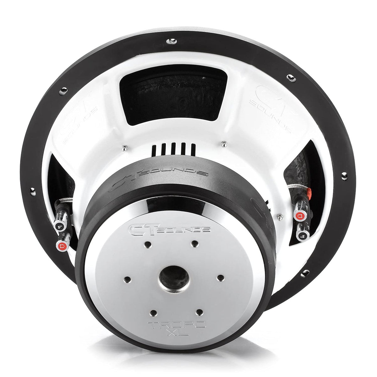 CT Sounds TROPO-XL-12-D4 magnet back exposes performance-ready construction for reliable bass