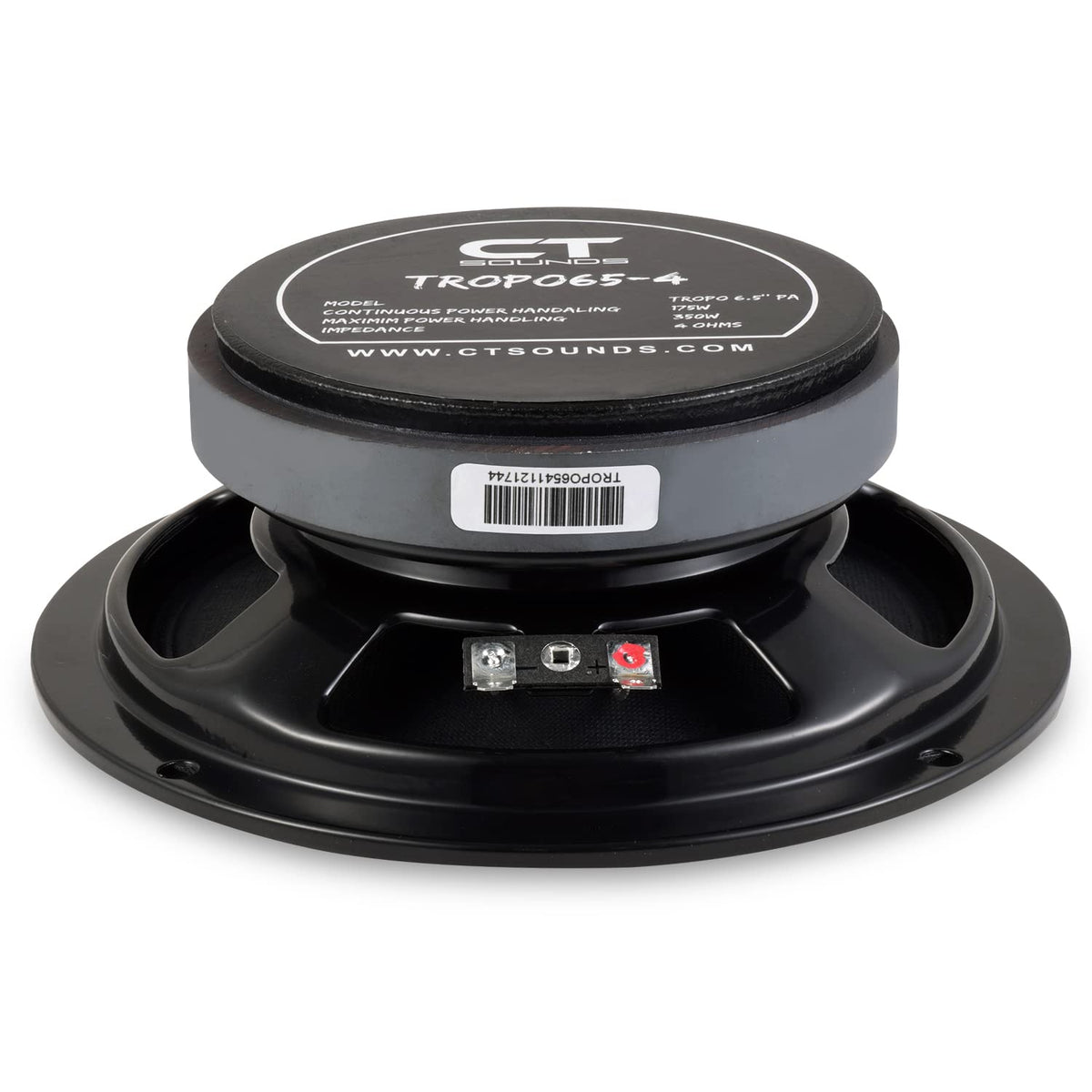 CT Sounds Tropo65-4 4-ohm impedance fits many car audio systems.