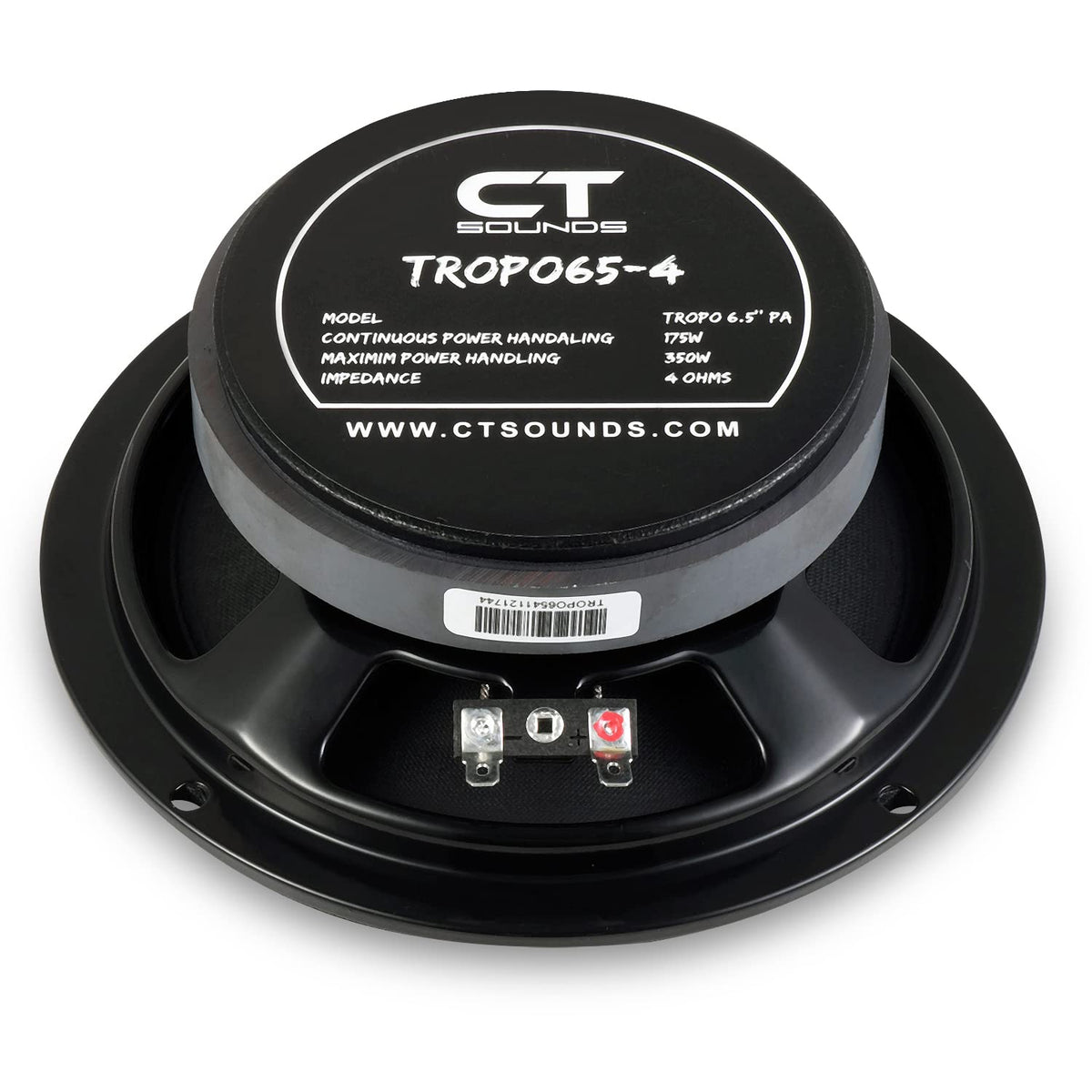 CT Sounds Tropo65-4 1.5-inch CCAW voice coil delivers smooth, detailed sound.