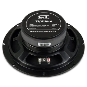 CT Sounds TROPO8-4 close-up of CCAW voice coil, precise midrange response benefit