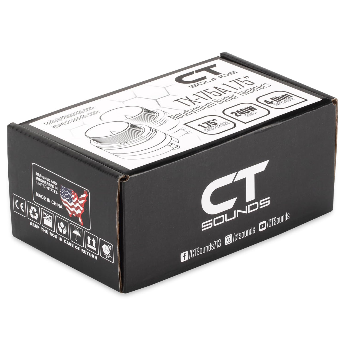 TX-175A compact design fits tight spaces in vehicles