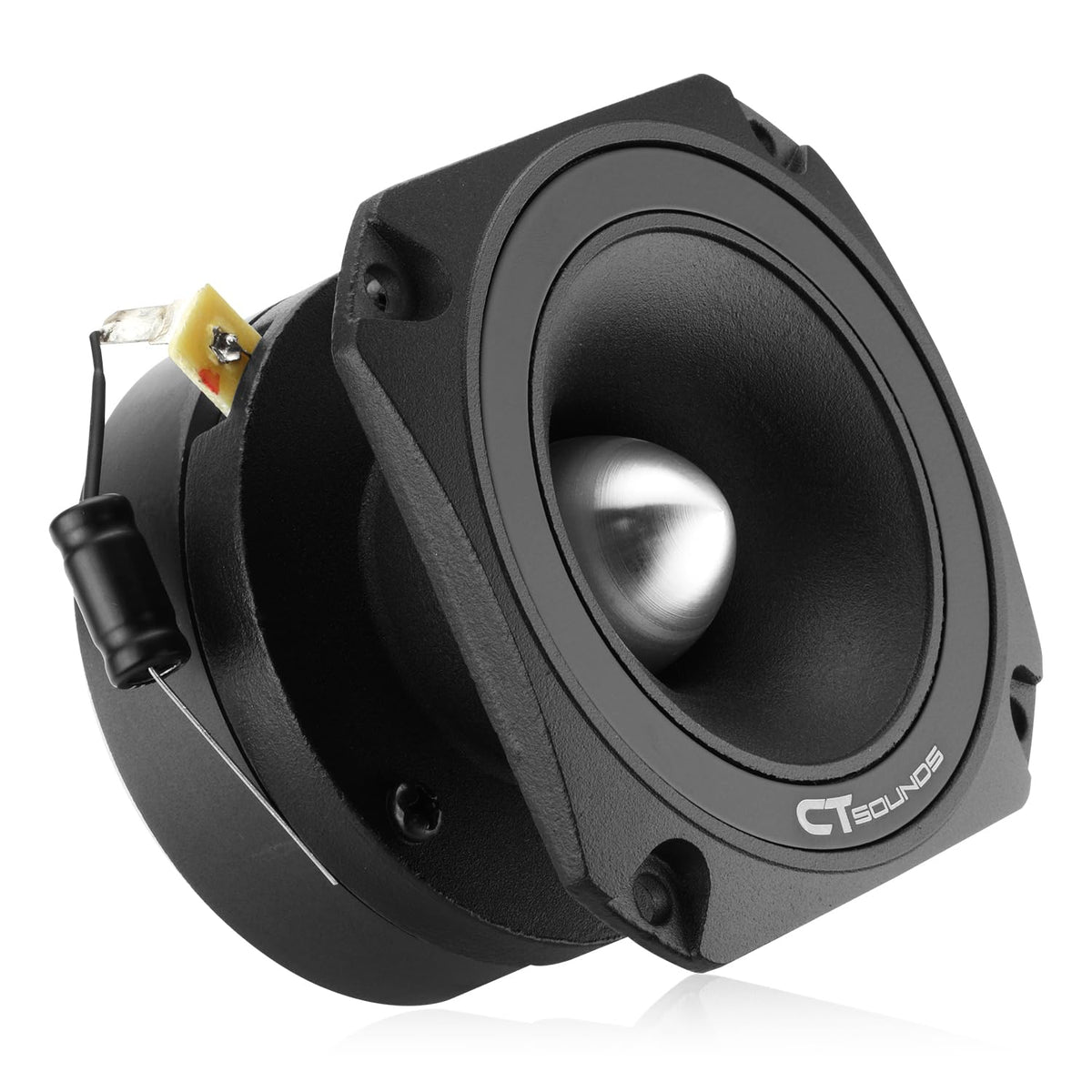 CT Sounds titanium dome close-up highlighting durable material and crisp highs