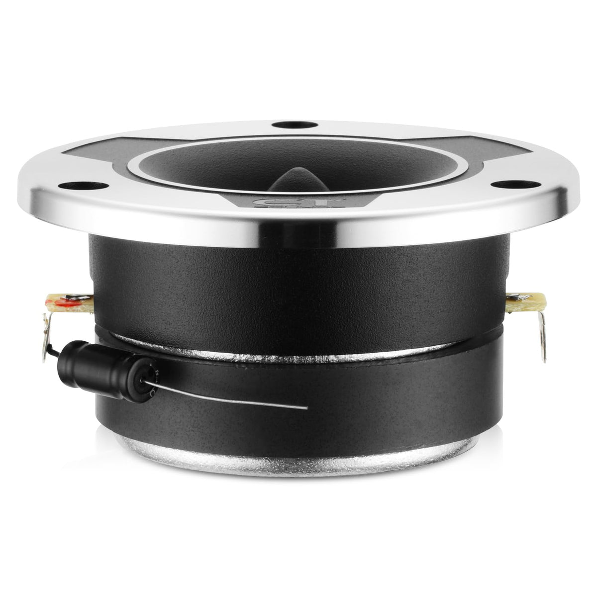 CT Sounds TX-35C mounted in a car A-pillar illustrating improved imaging for listeners