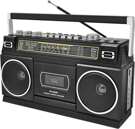 CTDZLED cassette boombox with Bluetooth for wireless music streaming anywhere.