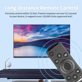 CTRLBETTER remote held in hand, demonstrating ergonomic comfortable grip