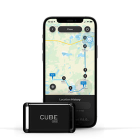 Cube GPS Tracker hardwire kit image showing continuous power for uninterrupted tracking.