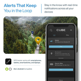 Cube GPS Tracker waterproof IP67: reliable tracking in rain, splashes, and boat trips.