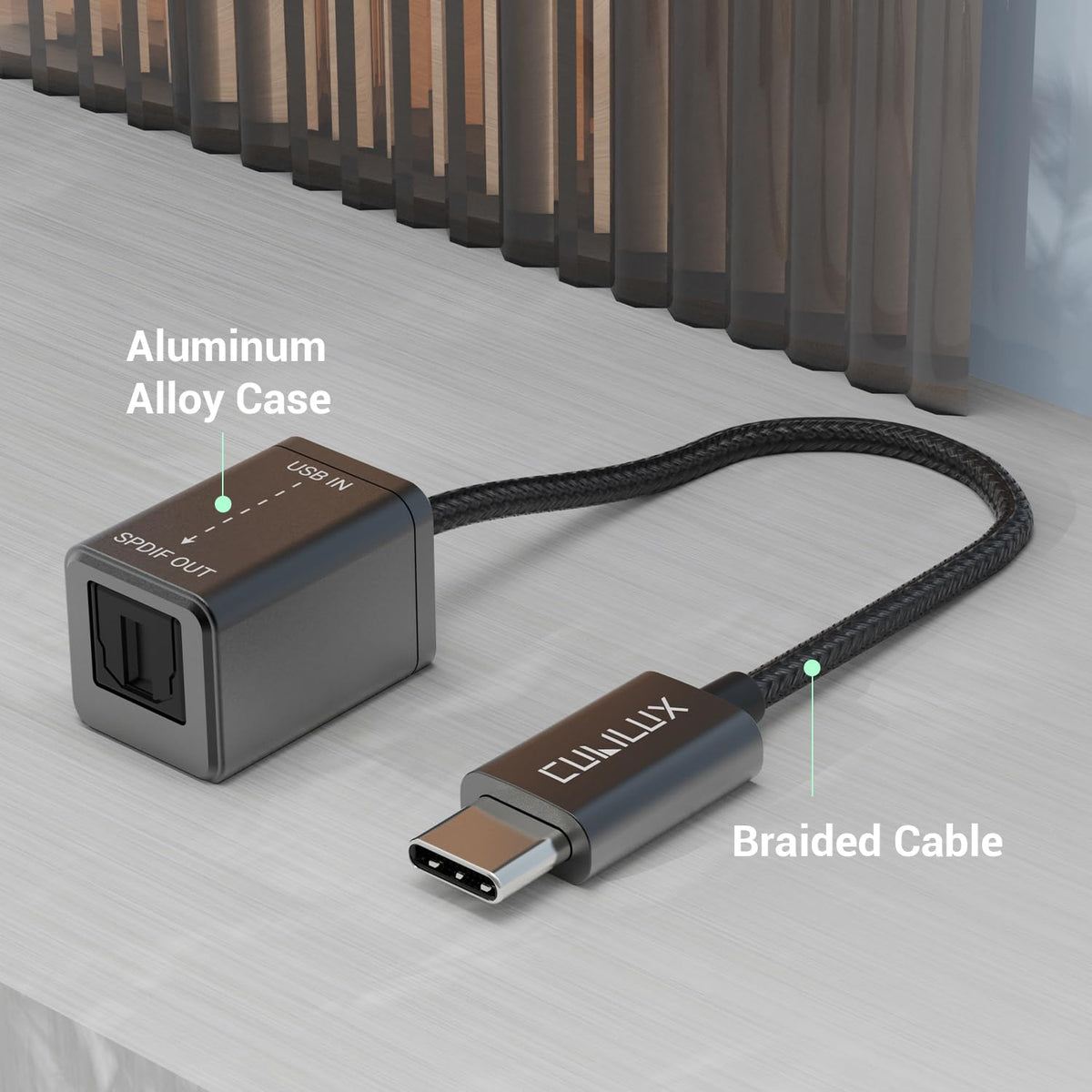 Cubilux compact design suited for tidy desktop setups
