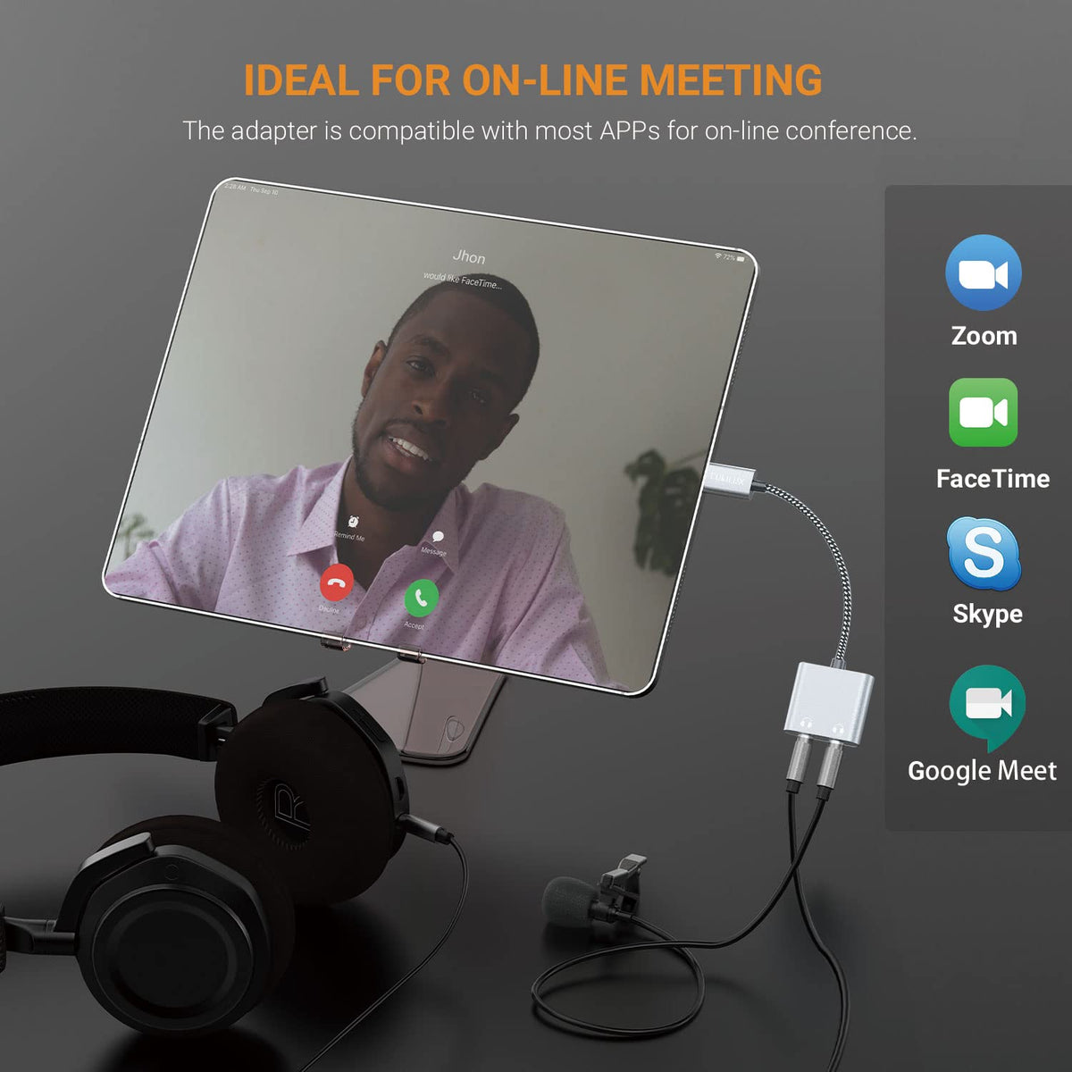 Cubilux inline remote control lets you adjust volume without disconnecting.