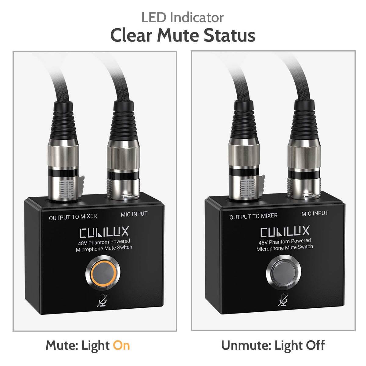 Cubilux mounted on magic arm demonstrating flexible placement on rigs