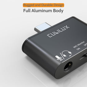 Cubilux simple setup for USB-C phones to connect a mic quickly.