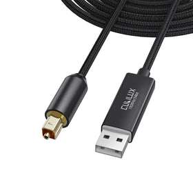 Cubilux USB-A to TOSLINK cable end plug for PC audio transmission