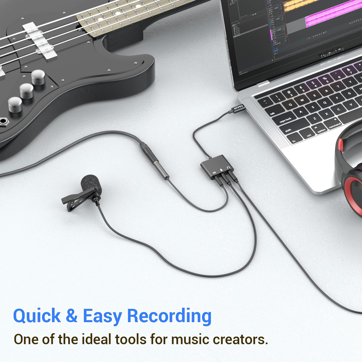 Cubilux compact USB-C adapter fits slim laptop setups.