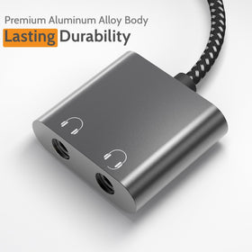 Cubilux USB-C dual 3.5mm splitter compatibility chart helps plan setups