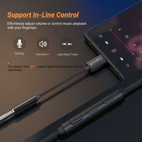 Cubilux USB-C headphone adapter DAC/ADC clarity for refined audio